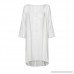 Boomboom Women Lace Cotton Mesh Bikini Long Cover up Beach Sunscreen Tassels Swim Cover ups Dress White B07BT5WK9Q